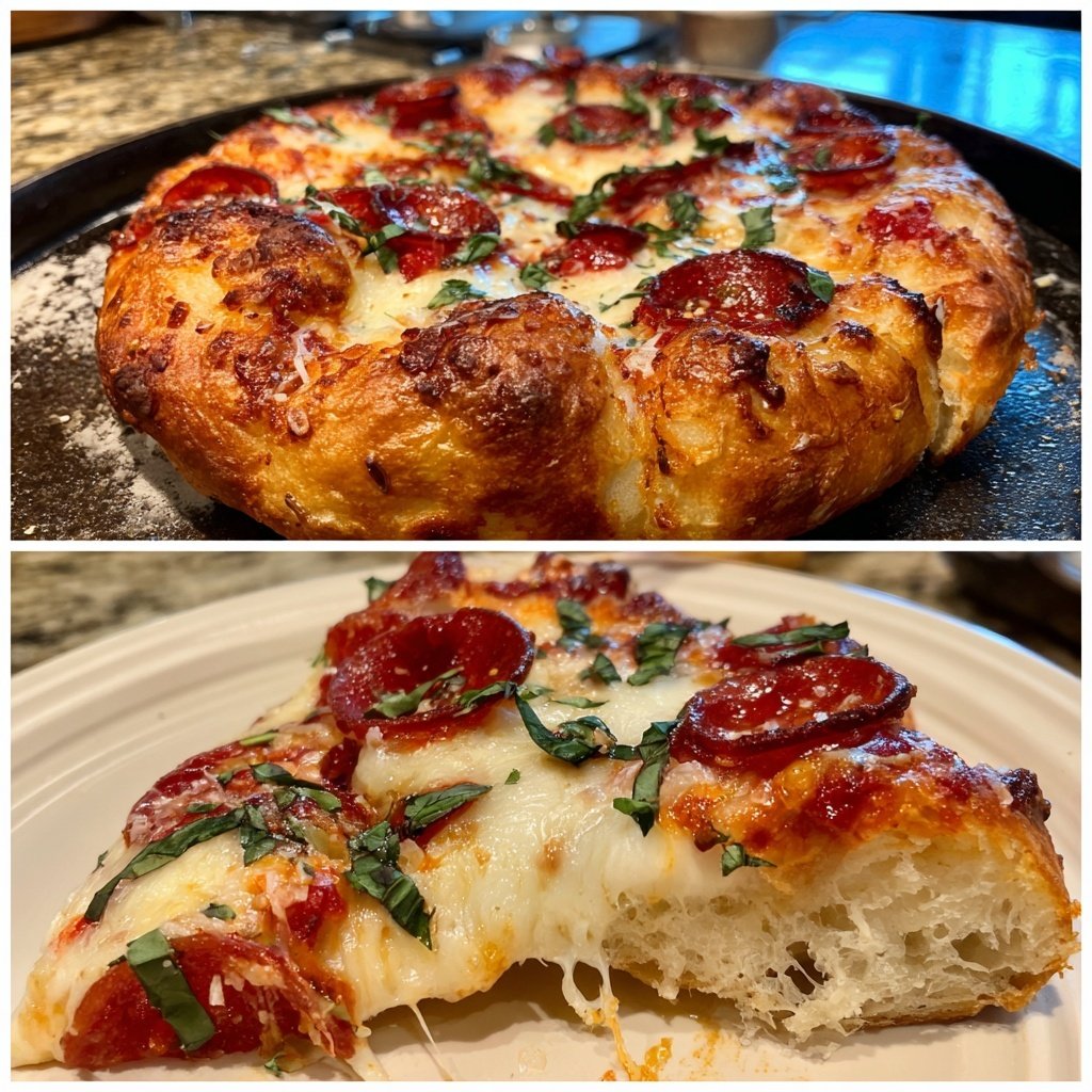 Hot Honey Pizza with Fresh Basil