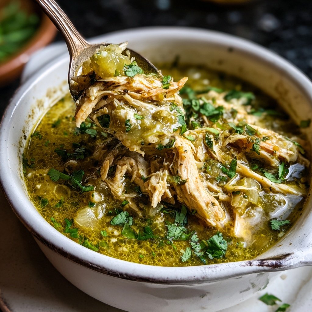 Slow Cooker Chicken Pozole Verde Authentic