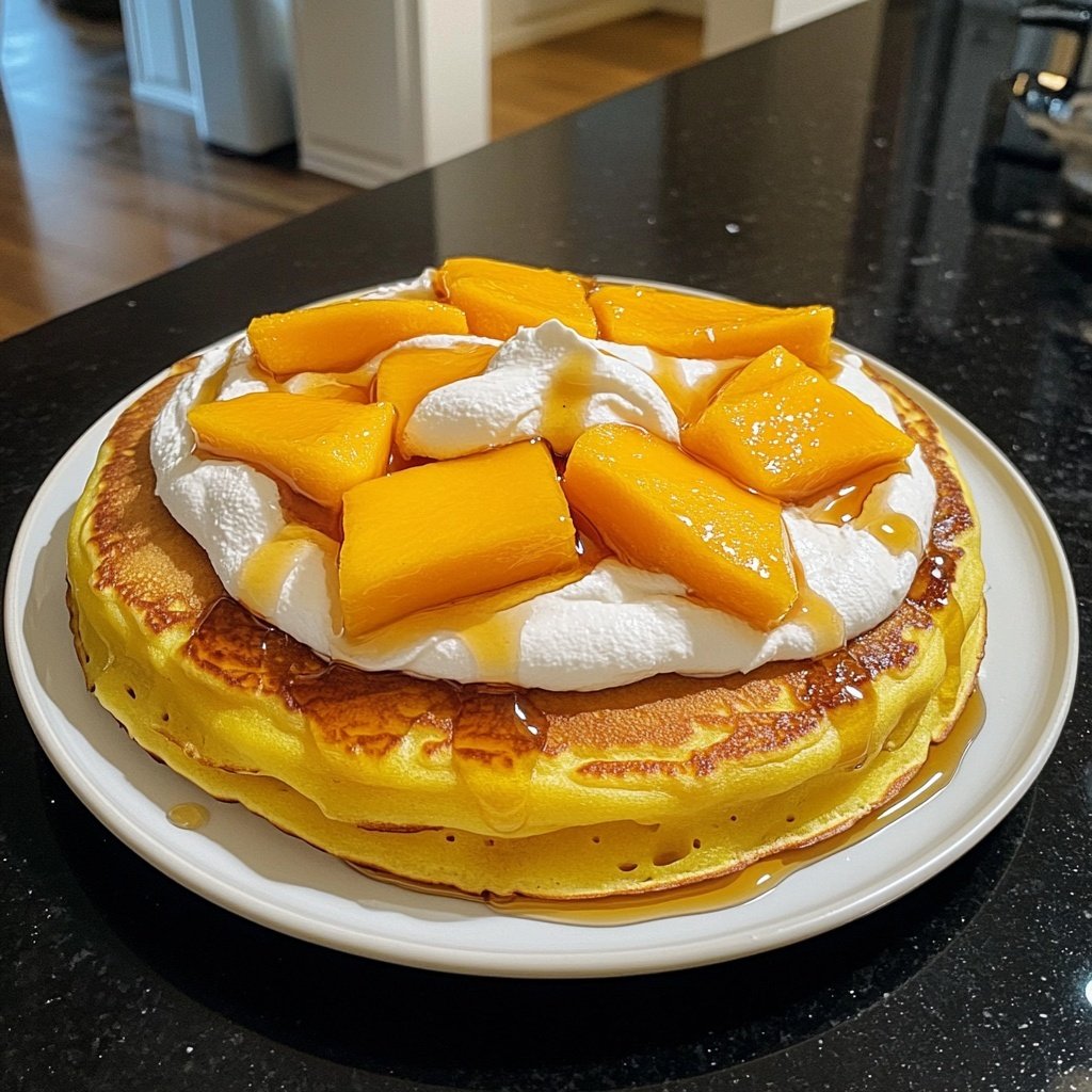 Hong Kong-Style Mango Pancakes