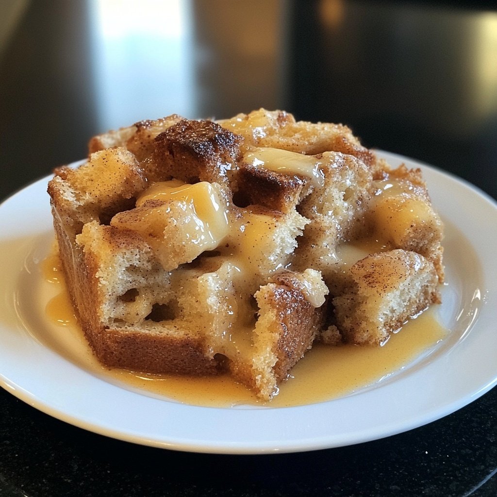Bread Pudding with Butter Rum Sauce