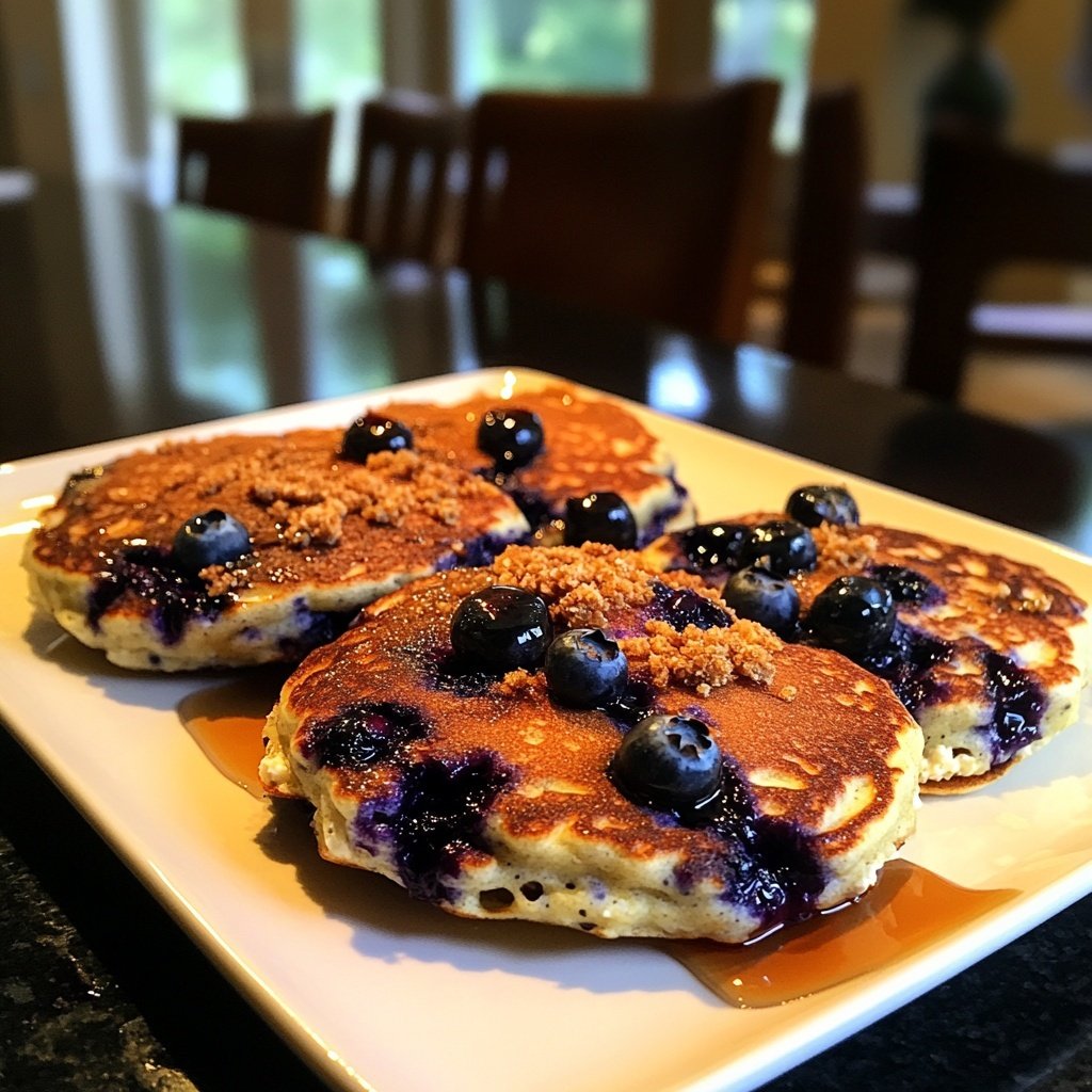 Blueberry Ricotta Pancakes