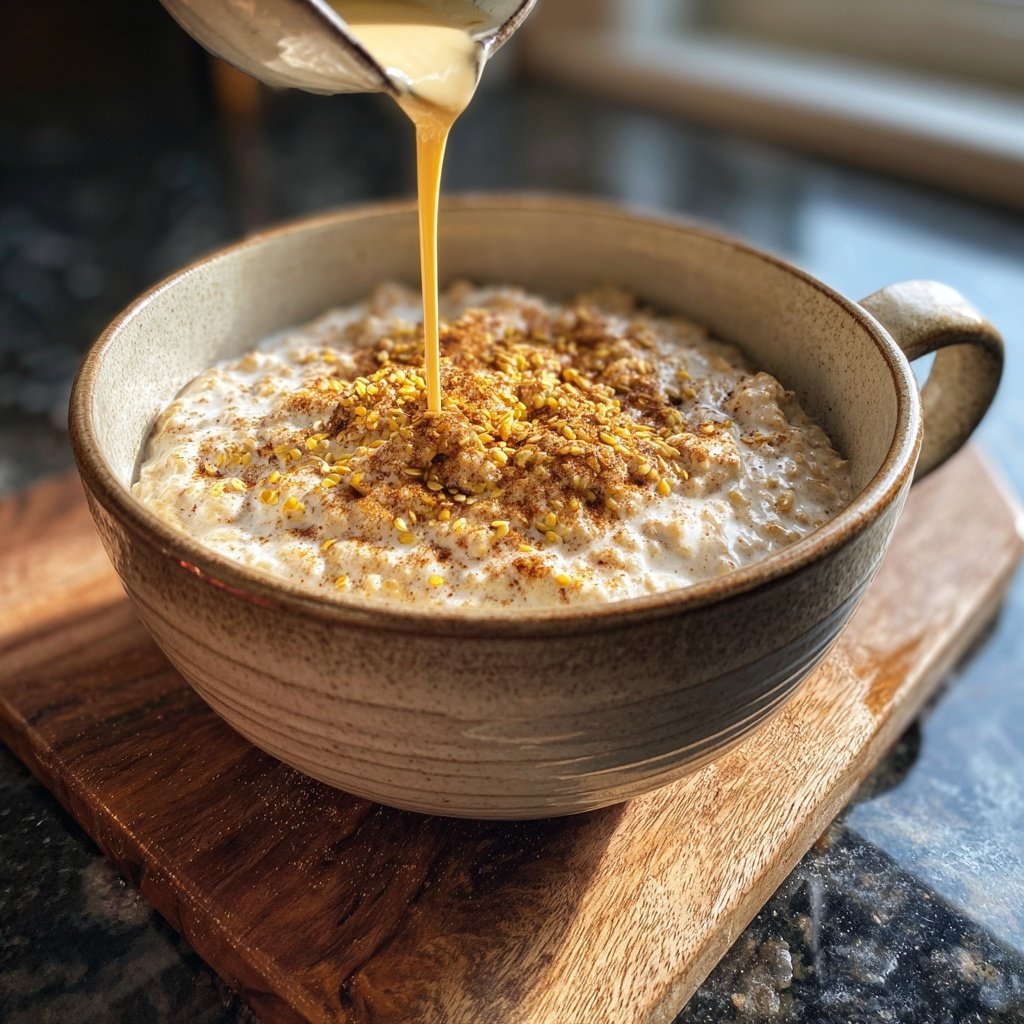 Keto Cinnamon Flaxseed Porridge