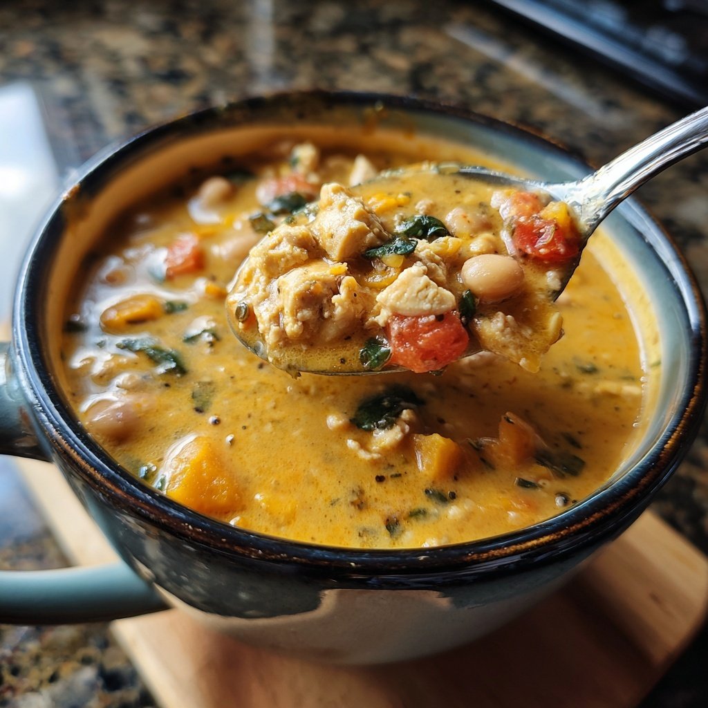 White Bean Pumpkin Turkey Chili