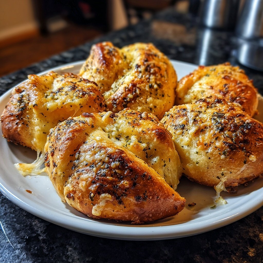 Garlic Butter Parmesan Pizza Rolls