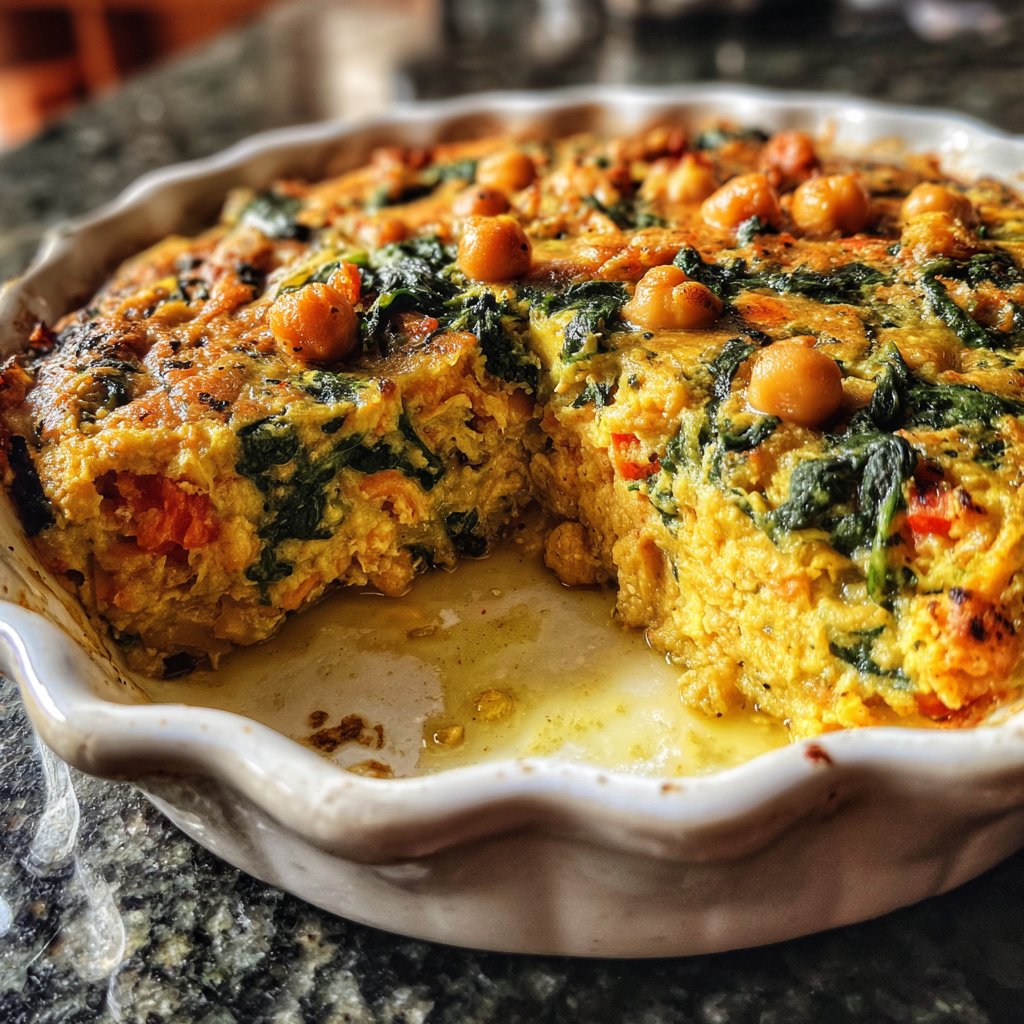 Chickpea and Spinach Casserole