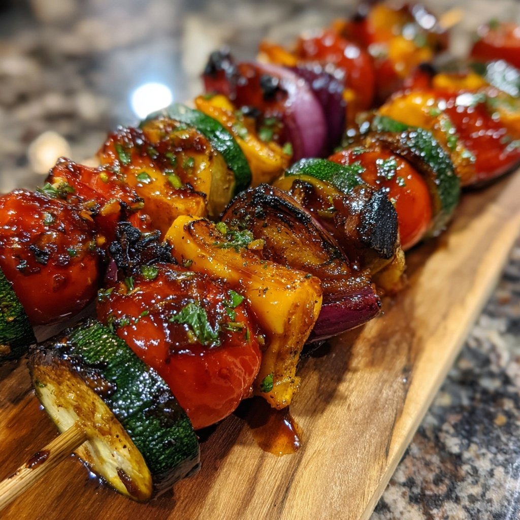 Sweet and Savory Veggie Skewers