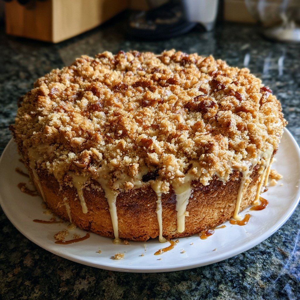 Vanilla Nut Crumble Cake