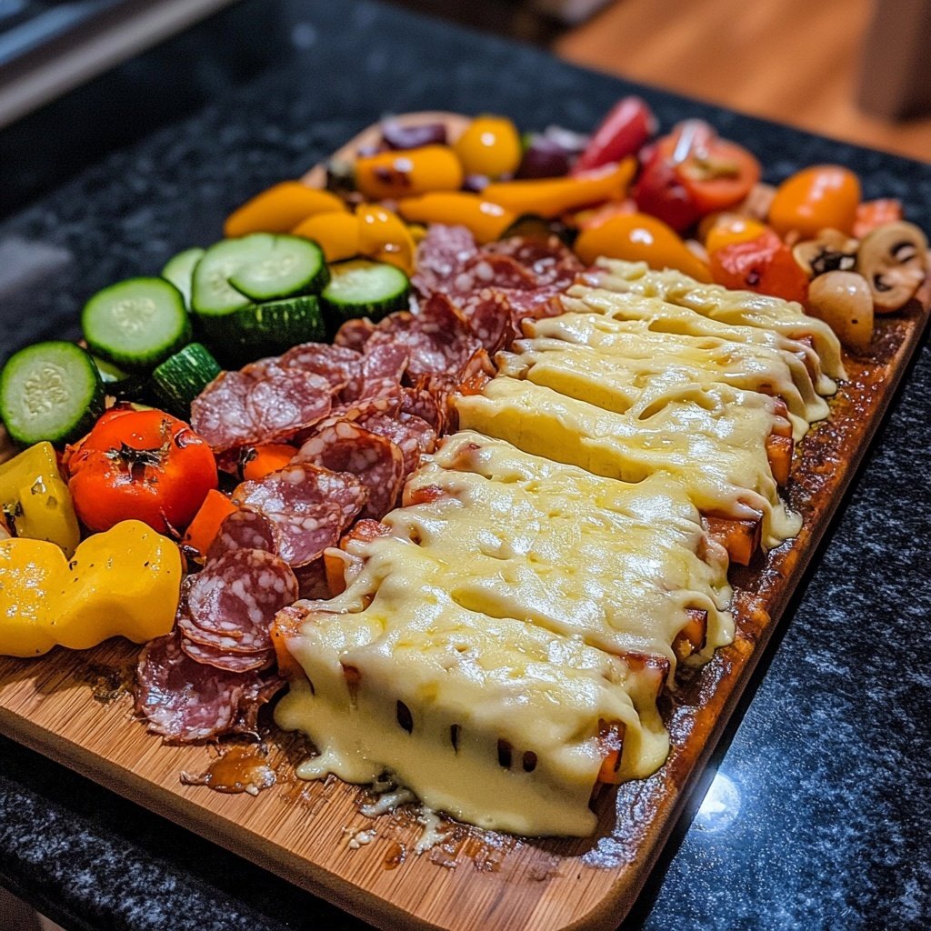 Raclette Party Ideas with Vegetables and Meats