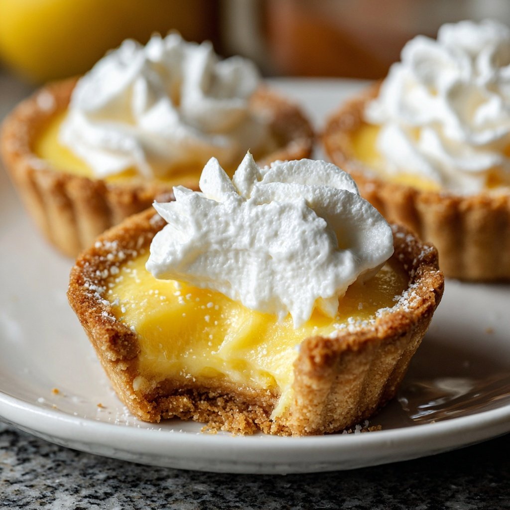 Lemon Cream Pie Cookie Cups