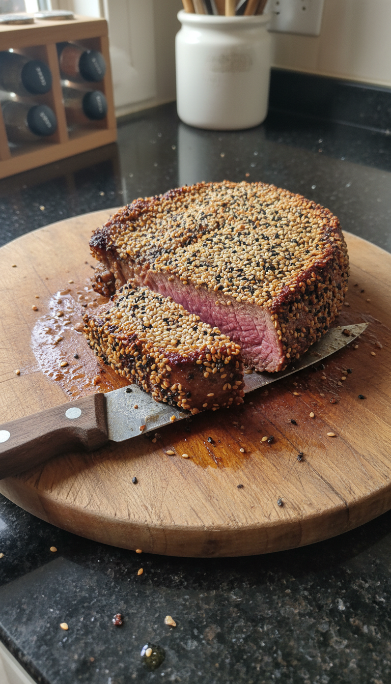 Sesame-Crusted Filet Mignon