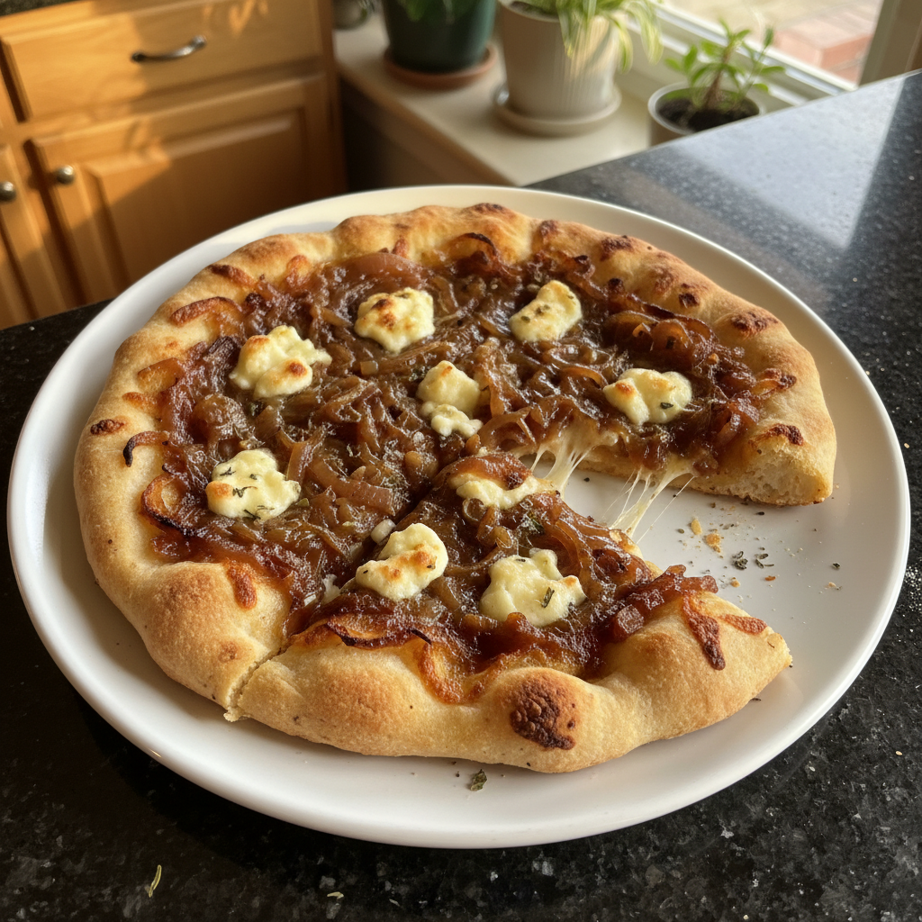 Caramelized Onion and Goat Cheese Flatbread