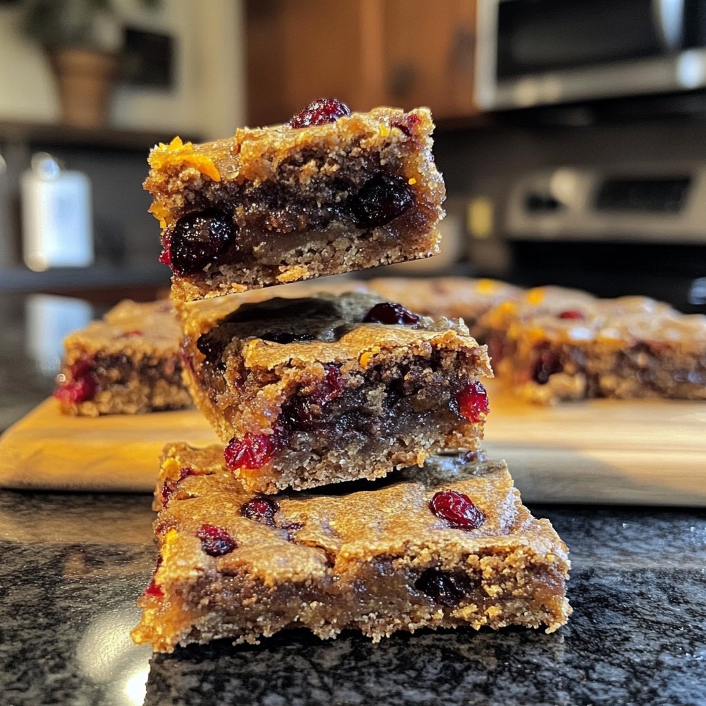 Spiced Mulled Wine Fruit Bars