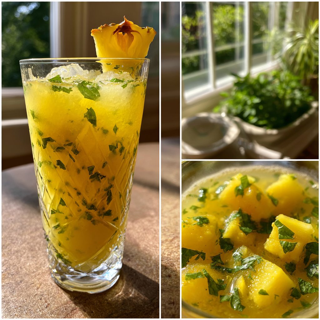 Pineapple Basil Refresher