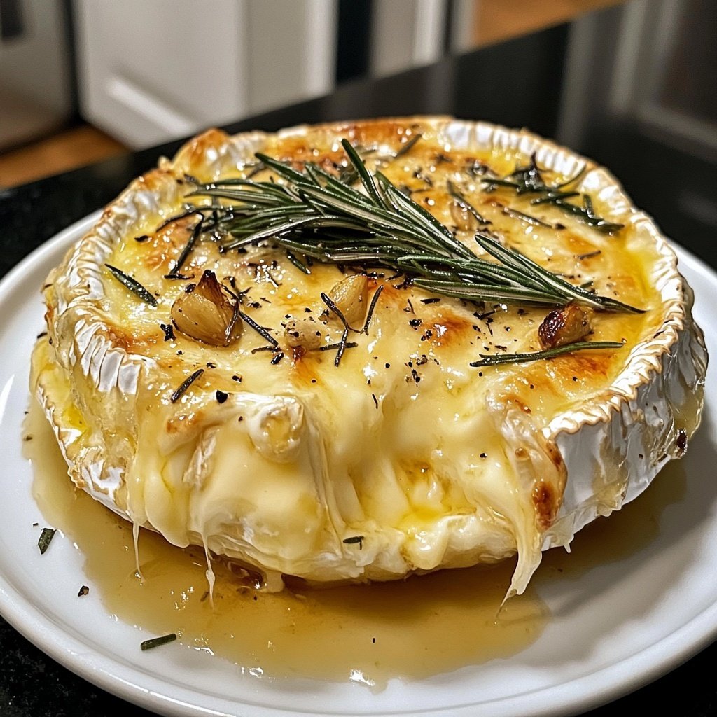 Baked Camembert with Rosemary and Garlic