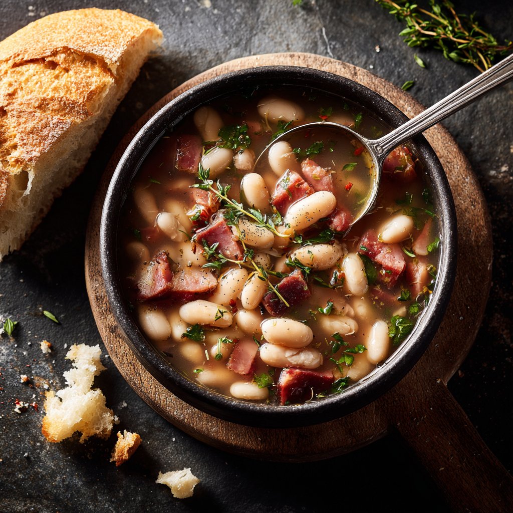 Ham and Bean Soup with Fresh Thyme