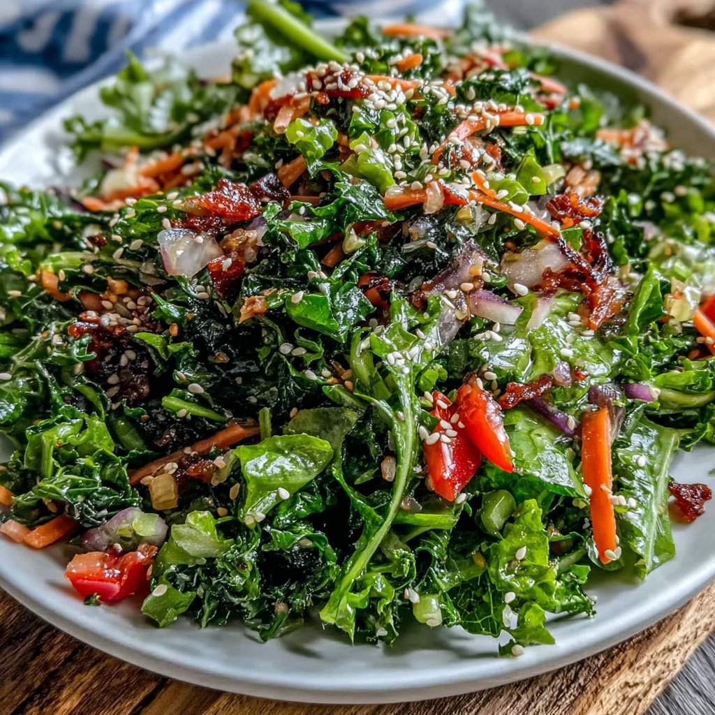 Asian Dandelion Salad with Dressing