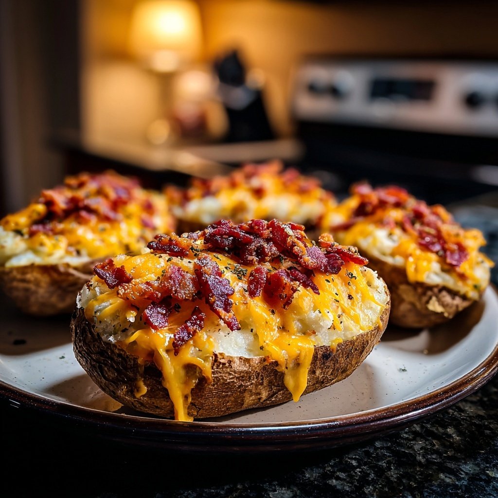 Indulgent Twice Baked Potatoes