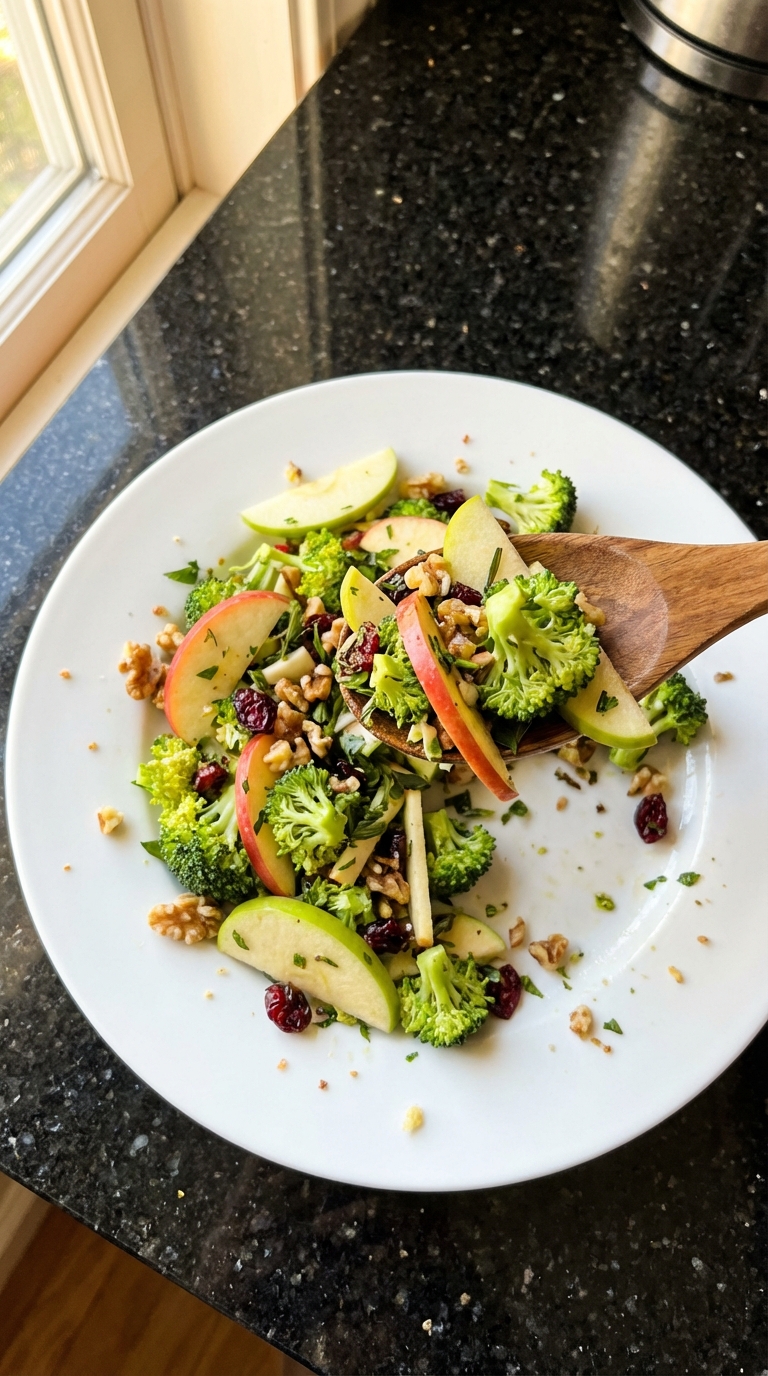 Herb-Green Broccoli Apple Salad