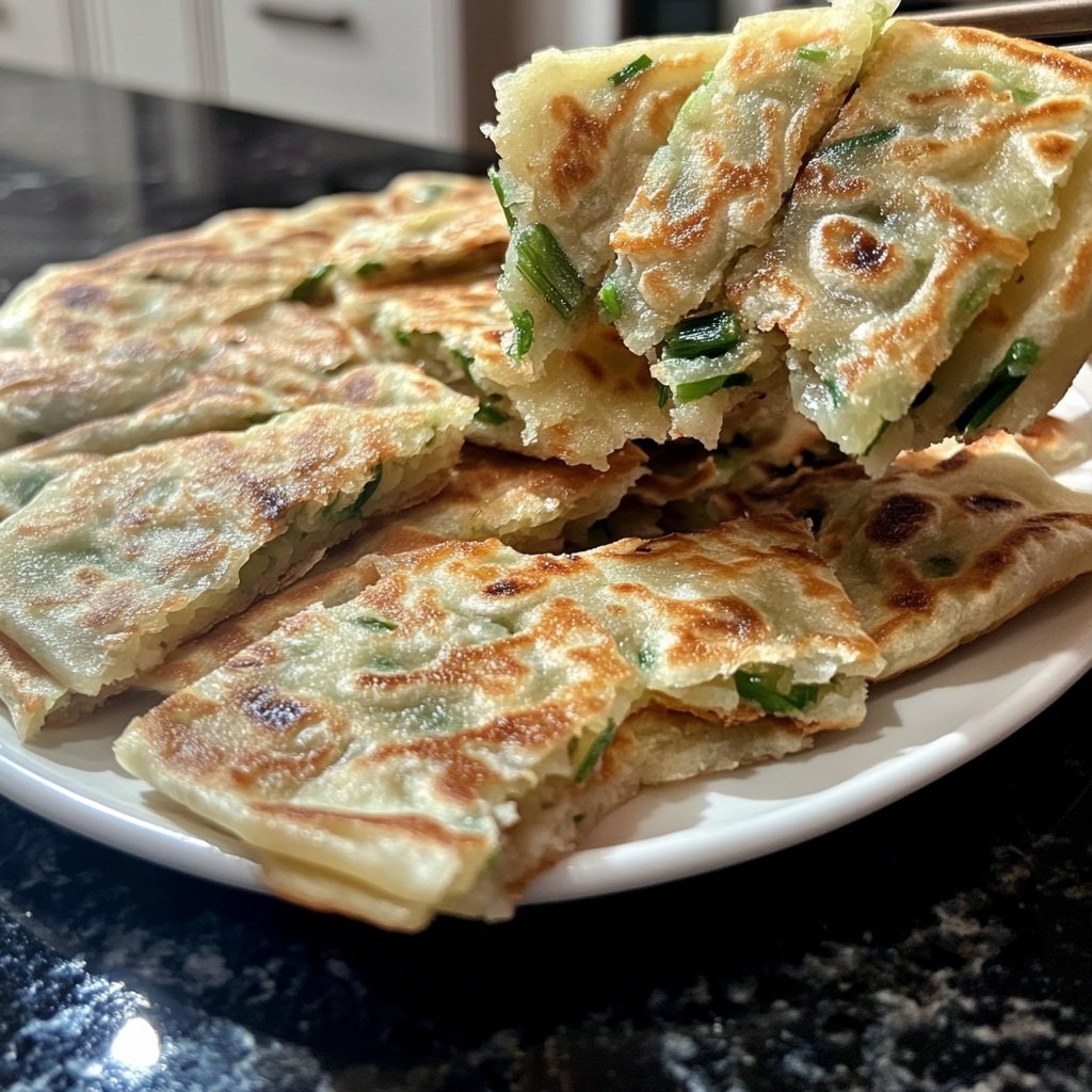Crispy Chinese Scallion Pancakes