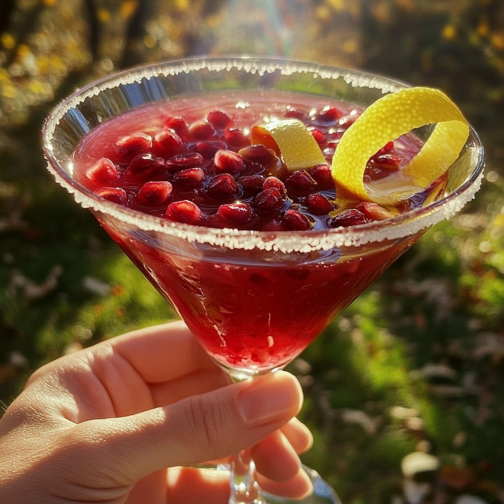 Delicious Non-Alcoholic Pomegranate Martini