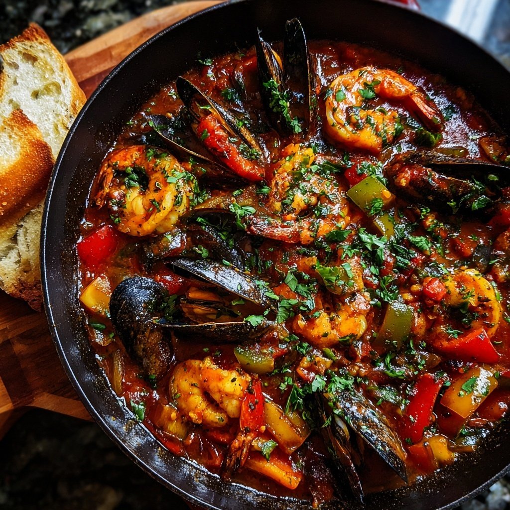 One-Pot Spicy Spanish Seafood Stew