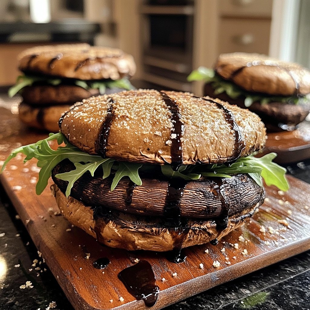 Balsamic Portobello Burgers