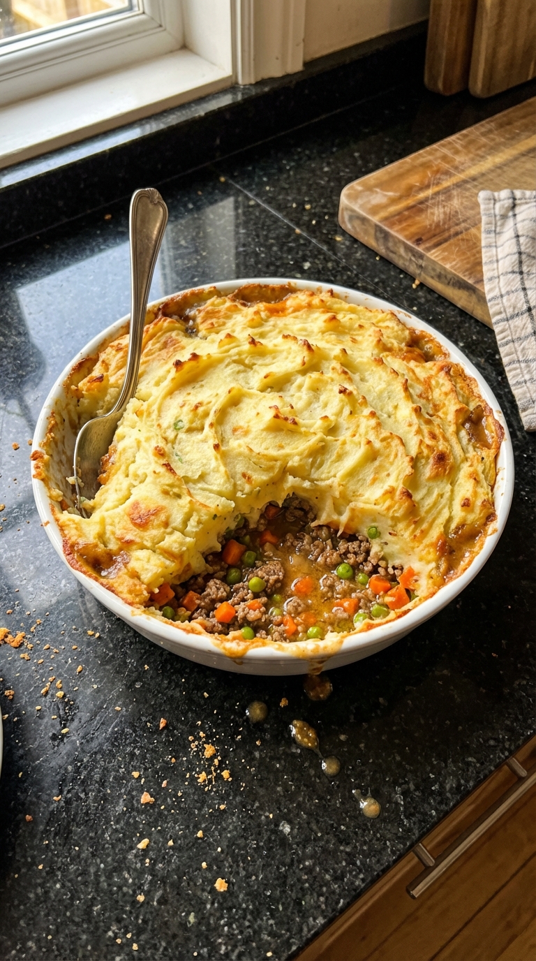 Classic Shepherd's Pie with Peas